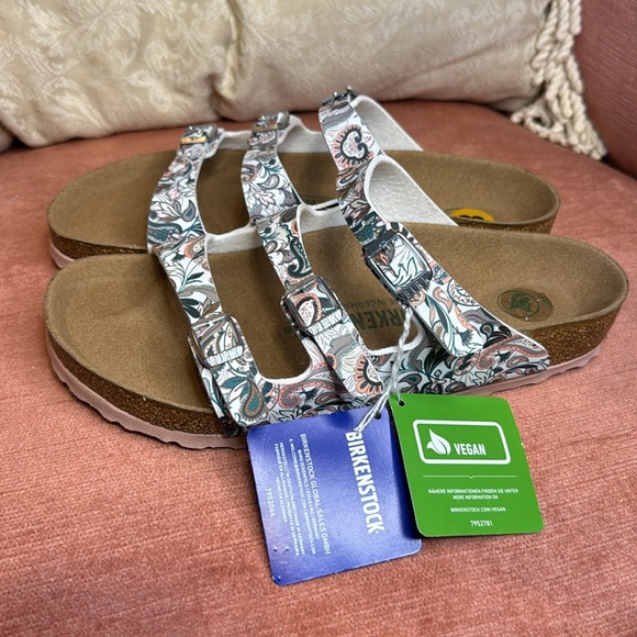 Birkenstock Florida Fresh Vegan Flower sandals, size 8 women (39euro) NWT - Picture 10 of 12